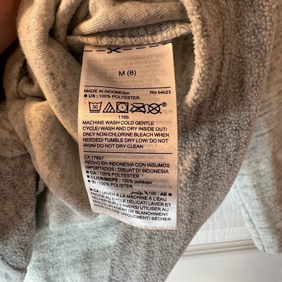 Old Navy Girls Soft Gray Tie Up Sweater M8 - Picture 5 of 8